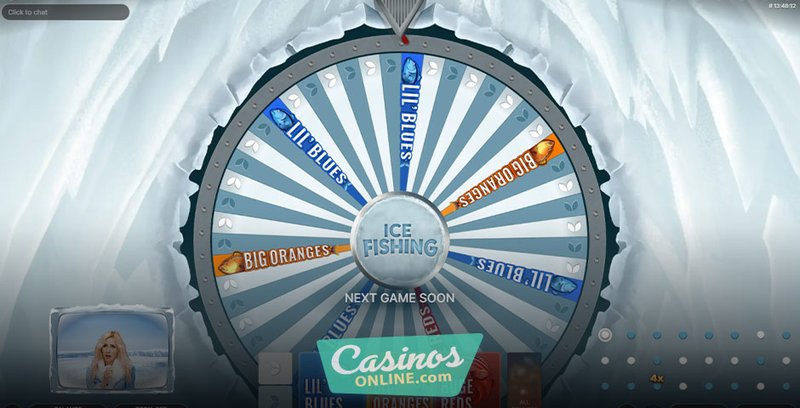 Ice fishing casino game, ice fishing gamble game